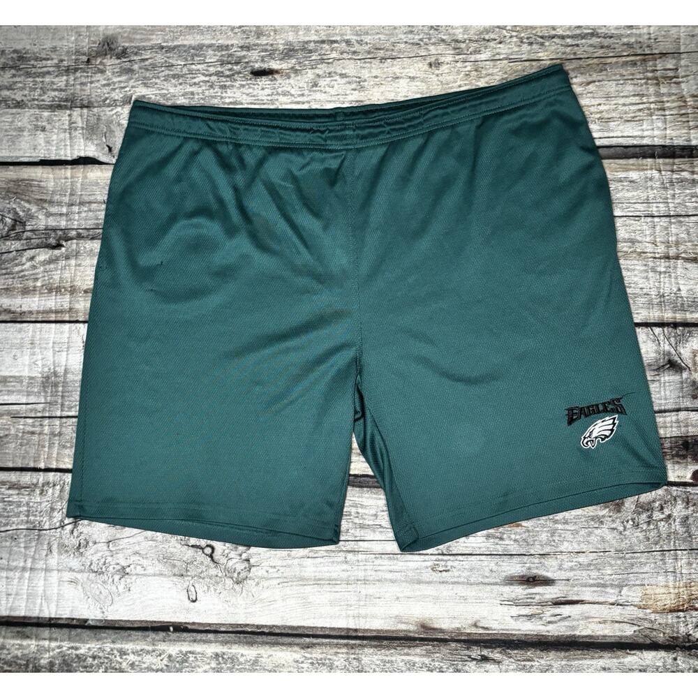 Philadelphia Eagles NFL Embroidered Shorts Mens 4XL (47") Green Football